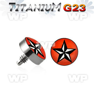 r7bies 4mm g23 titanium dermal anchor top natical white black surface piercing