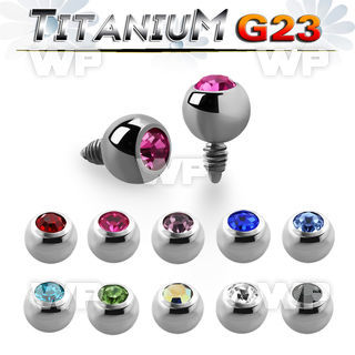 r7c4z 3mm press fit g23 titanium jewel ball shaped dermal top surface piercing