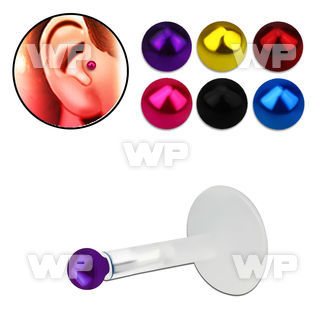 rai3ee bio flex tragus piercing 1 2mm silver 925 2mm ball color tragus piercing