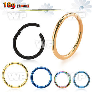 seght18 pvd plated 316l steel hinged segment ring, 18g (1.0mm)