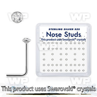 u3e06f3o 925 silver nose pins swarovski