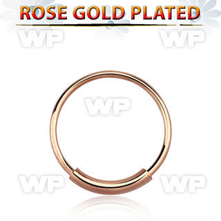 u3pka3 silver 925 endless nose ring real rose gold plated 0 6mm nose piercing