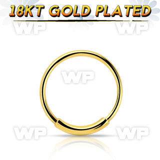 u3pkai silver 925 endless nose ring real gold 18k plating 0 6mm nose piercing
