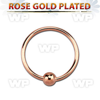 u3psa3 silver 925 nose ring ball rose gold plated 22g 0 6mm nose piercing