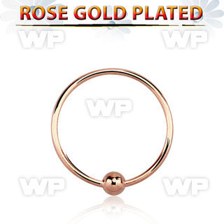 u3pya3 silver 925 nose ring ball rose gold plated 22g 0 6mm nose piercing
