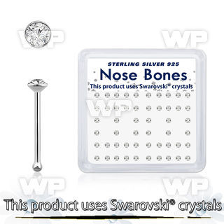 u4e06f3o 925 silver nose pins swarovski