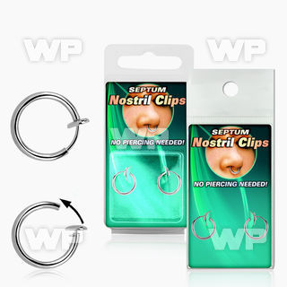 u568af spring fake fake septum clips belly piercing