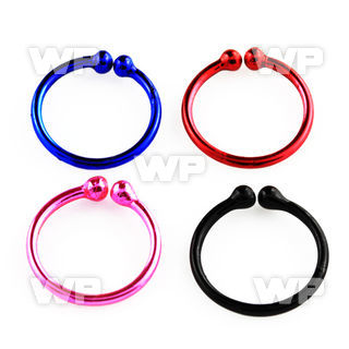 u6epm color plated silver 925 non piercing nose clip 0 8mm an belly piercing