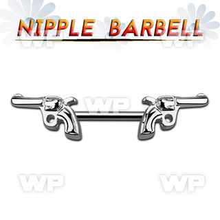 um3xep surgical steel nipple barbell 1 6mm pistols nipple piercing