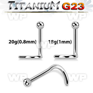 unsb titanium nose screw 20g 2mm ball top