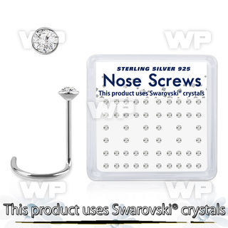 uoe06f3o 925 silver nasal screws swarovski