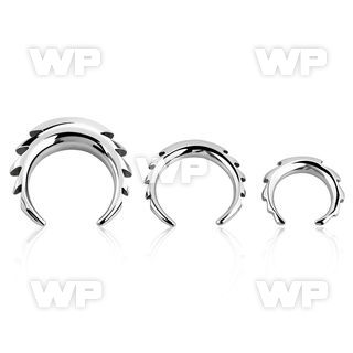 wf37 jagged surgical steel pincher ear lobe piercing