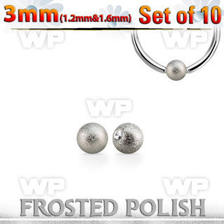xdpfob3 set w 10  3mm steel dimple balls w frosted surface