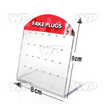 176l0 empty display 24 holes for fake cheater plugs or ear stu belly piercing