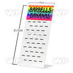 176sp acrylic empty display out body jewelry for 40 clips rubbe belly piercing