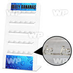 176tz clear acrylic empty display for 25 pcs of belly ring belly piercing