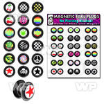 1jqiae display with of magnetic fake cheater plugs o ring s mixe belly piercing