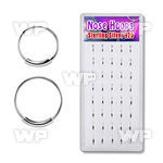 1u3jze box w silver nose ring s 22g 0 6mm an outer diamete nose piercing