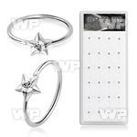1u3jzpp7 silver seamless nose rings clear crystals star 24