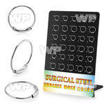 1wu1e implant grade steel endless nose rings display 30