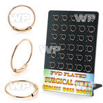 1wu1z rosegoldpvd implant grade steel nose rings display 30