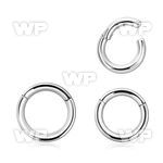 316l surgical steel hinged segment ring, 10g 2.5mm