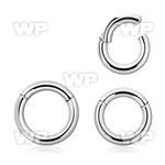 316l surgical steel hinged segment ring, 8g 3mm