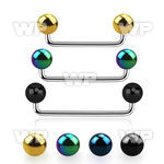 3h14rs 316l steel surface barbell 1 6mm 90 degree angle two surface piercing
