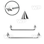 3h186u steel surface barbell 1 6mm 90 degree angle 3 to 4mm con surface piercing