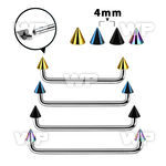 3h18r6u0 steel surface barbell 1 6mm 90 degree angle 4 mm ion pla surface piercing