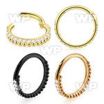 3ir3x0z ion plated steel hinged segment clicker cz chain