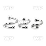 3m4z surgical steel spiral twister 1 6mm 3mm ball ear piercing others