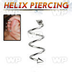 3mxw6u triple surgical steel helix spiral piercing 1 2mm 4mm helix piercing