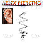 3mxw7o triple surgical steel helix spiral piercing 1 2mm 4mm helix piercing