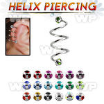3mxwjc triple surgical steel helix spiral piercing 1 2mm 4mm helix piercing