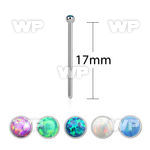 3u3et5m 316l steel bend it yourself nose stud w 1 5mm round syn nose piercing