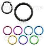 3wire0 ion plated surgical steel segment ring 1 6mm ear lobe piercing