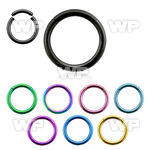 3wirey ion plated surgical steel segment ring 1 2mm ear lobe piercing