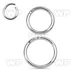 3wixey surgical steel hinged segment ring 1 2mm ear lobe piercing