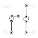 443be1 surgical steel industrial barbell 6mm balls