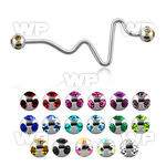 446m 316l heart beat shaped industrial barbell 1 6mm 5mm mult ear piercing others