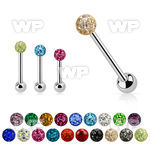 44day surgical steel tongue bar 1 6mm 6mm ball ferido glue cry tongue piercing