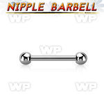 44um3 surgical steel nipple barbell 1 6mm 4mm ball nipple piercing