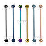 44w8r4 ion plated surgical steel industrial barbell 1 2mm 4mm tragus piercing