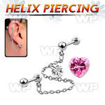 44wa0t slave helix piercing surgical steel barbell 1 2mm 4mm ear lobe piercing