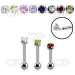 44wask6g internally threaded 316l steel tragus barbell 1 2mm uppe tragus piercing