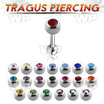 44wazs surgical steel tragus barbell 1 2mm upper 4mm press fit helix piercing