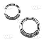 468 surgical steel captive bead ring thickness 14g 8g 1 6mm ear lobe piercing