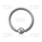 46aek surgical steel captive bead ring 2mm 5mm ball ear lobe piercing
