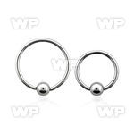 46akp3 surgical steel captive bead ring 0 8mm 2 5mm ball ear lobe piercing